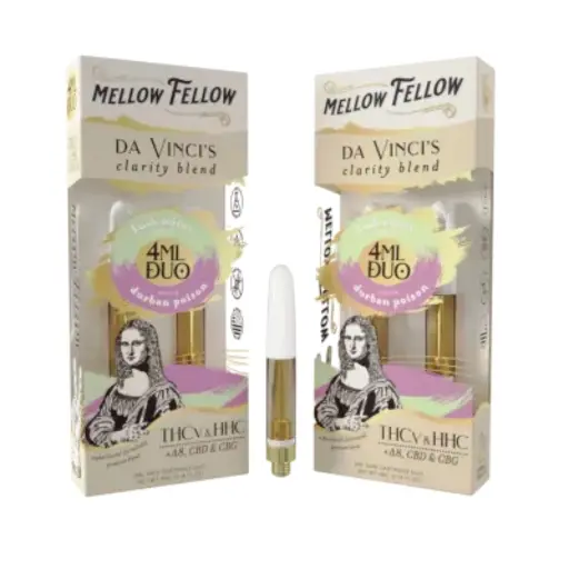 [T-1176-01] MELLOW FELLOW 4ML CARTRIDGE DUOS 6pk A BOX (Durban Poison/Kush Mints)