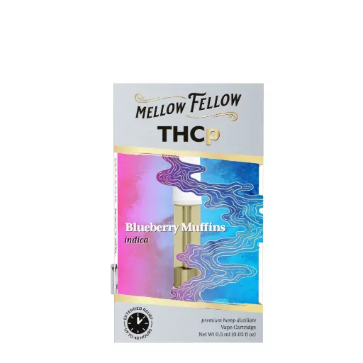 [T-1177-01] MELLOW FELLOW CARTRIDGE 0.5G THC-P 6pk Box (Blueberry Muffins Indica)