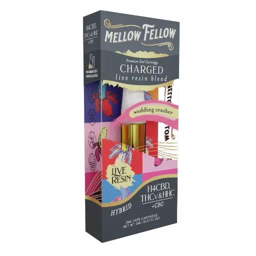 [T-1183-04] MELLOW FELLOW LIVE RESIN 2ML CARTRIDGE 6pk Box (Wedding Crasher)