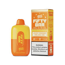 [Q-2000-04] FIFTY BAR 16ML 6500 PUFFS 5PK (Mango Melon Ice)