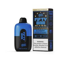 [Q-2000-10] FIFTY BAR 16ML 6500 PUFFS 5PK (Blueberry Super Strudel)