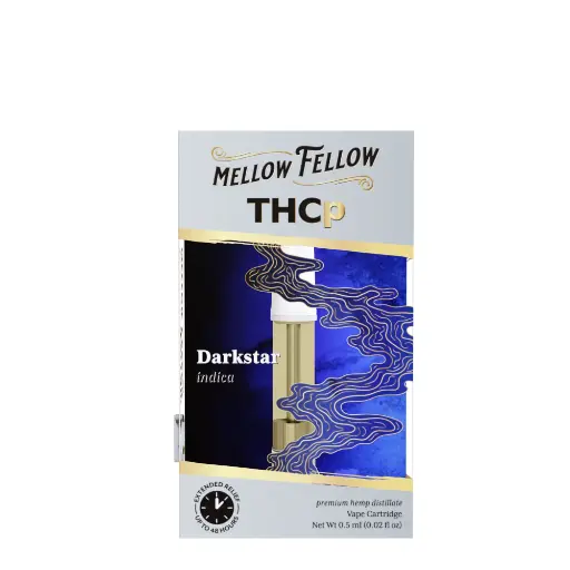 [T-1177-03] MELLOW FELLOW CARTRIDGE 0.5G THC-P 6pk Box (Darkstar Indica)
