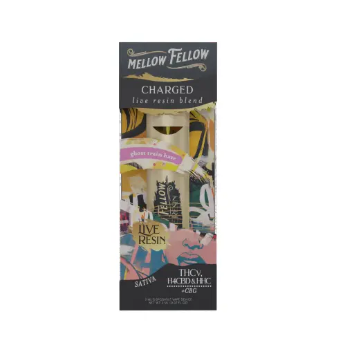 [T-1184-01] MELLOW FELLOW LIVE RESIN 2ML DISPOSABLE 6pk Box (Ghost Train Haze)