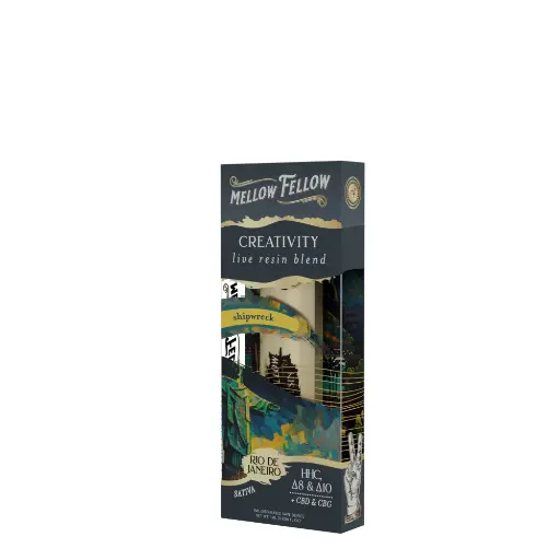 [T-1186-07] MELLOW FELLOW LIVE RESIN BLEND 1ML DISPOSABLE 6 pk Box (Shipwreck)