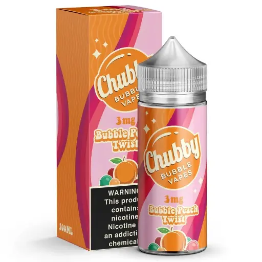 [Q-1597-03] CHUBBY BUBBLE 100ML (Peach Twist, 3MG)