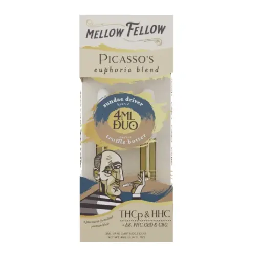 [T-1176-04] MELLOW FELLOW 4ML CARTRIDGE DUOS 6pk A BOX (Truffle Butter/Sundae Driver)