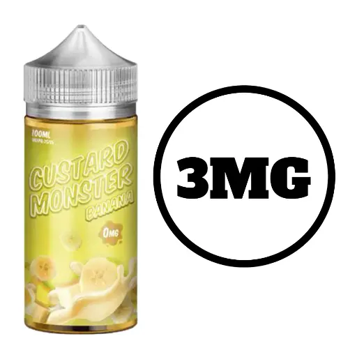 [Q-1670-08] CUSTARD MONSTER 100 (3mg, Banana)