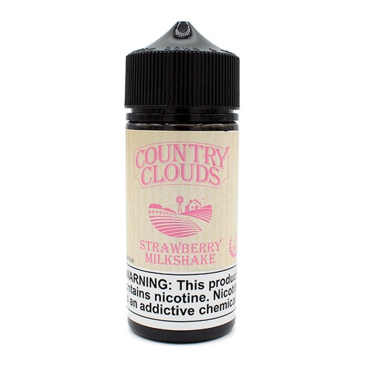 [Q-1664-13] COUNTRY CLOUDS 100ML (6mg, Strawberry Milkshake)