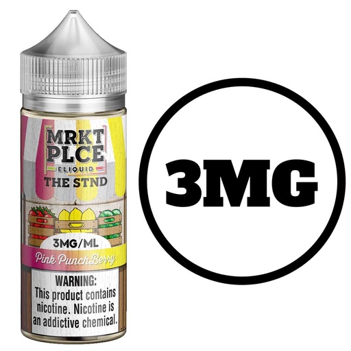 [Q-3685-06] THE STND 100ML ELIQUID (3mg, Pink Punchberry)