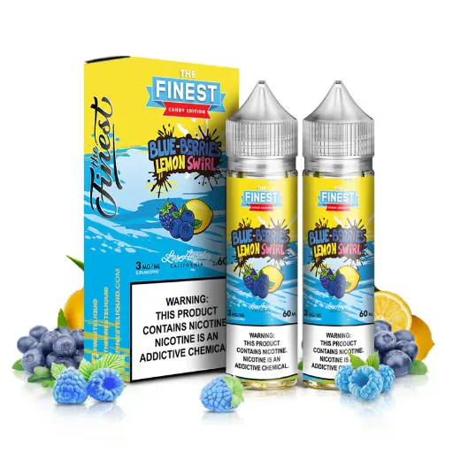 [Q-3674-10] THE FINEST 2X60ML (3mg, Blue Berries Lemon Swirl)