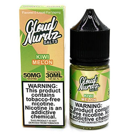 [Q-1627-24] CLOUD NURDZ SALTS 30ML (50MG, Kiwi Melon)