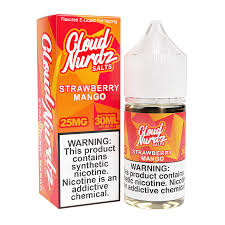 [Q-1627-26] CLOUD NURDZ SALTS 30ML (25MG, Strawberry Mango)