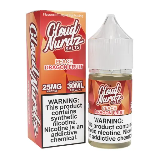 [Q-1627-05] CLOUD NURDZ SALTS 30ML (25MG, Peach Dragonfruit)