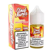 [Q-1627-38] CLOUD NURDZ SALTS 30ML (50MG, Banana Dragonberry)
