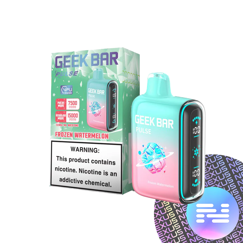GEEK BAR PULSE DISPOSABLE VAPE 15000 PUFFS 5PK 16ML FROZEN