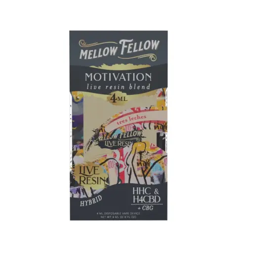 [T-1185-13] MELLOW FELLOW LIVE RESIN 4ML DISPOSABLE 6pk Box (Tres Leches)