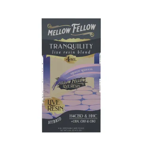 [T-1185-16] MELLOW FELLOW LIVE RESIN 4ML DISPOSABLE 6pk Box (Space Queen)