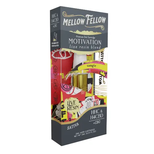 [T-1183-09] MELLOW FELLOW LIVE RESIN 2ML CARTRIDGE 6pk Box (Tangie)