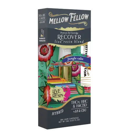 [T-1183-03] MELLOW FELLOW LIVE RESIN 2ML CARTRIDGE 6pk Box (Jungle Cake)
