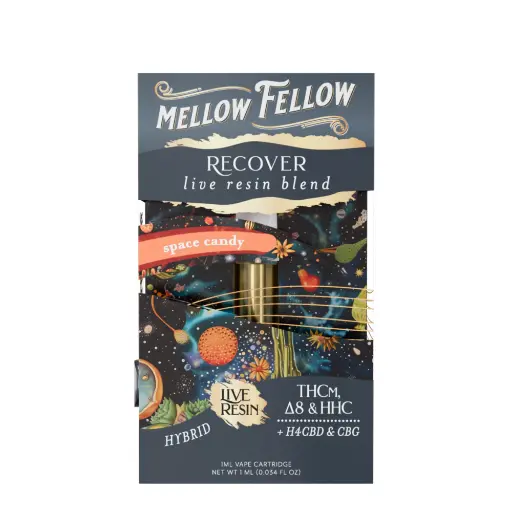 [T-1182-05] MELLOW FELLOW LIVE RESIN 1ML CART 6PK A BOX (Space Candy)