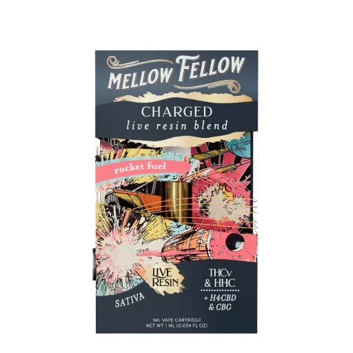 [T-1182-07] MELLOW FELLOW LIVE RESIN 1ML CART 6PK A BOX (Rocket Fuel)