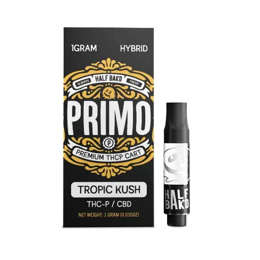 [T-1079-05] HALF BAK'D PRIMO THC-P 1GRAM CART 5pk Box (Tropical Kush)