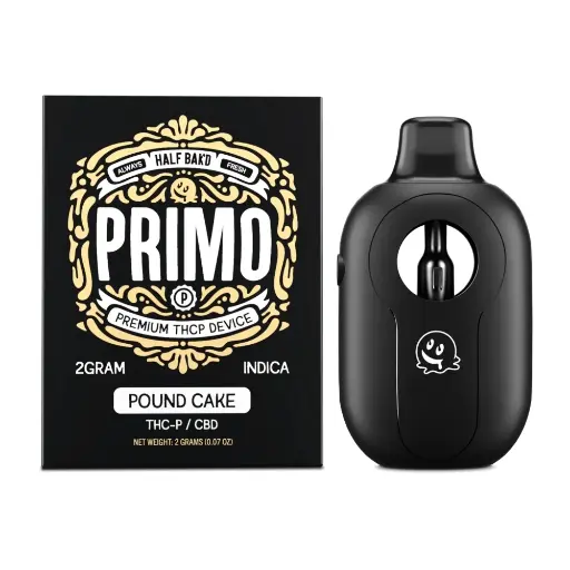 [T-1080-03] HALF BAK'D PRIMO THC-P 2GRAM DISPOSABLE 5pk Box (Pound Cake)