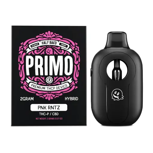[T-1080-05] HALF BAK'D PRIMO THC-P 2GRAM DISPOSABLE 5pk Box (Pink Runtz)
