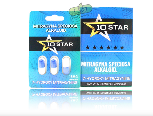 KRATOM 10 STAR 3 TABLET 15MG PER TABLET 7- HYDROXY 12PK