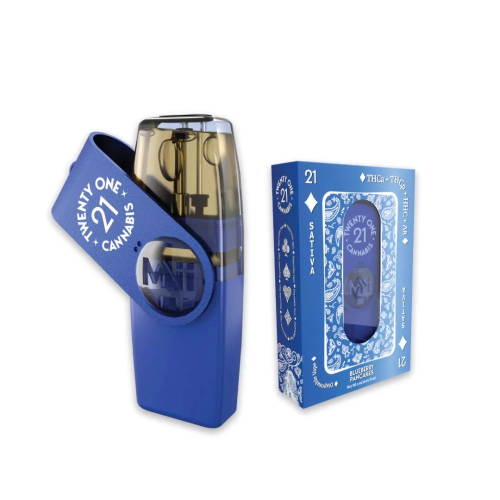[T-1002-01] 21 DISPOSABLE 2ML THC-A THC-P 6pk Box (Blueberry Pancakes Sativa)
