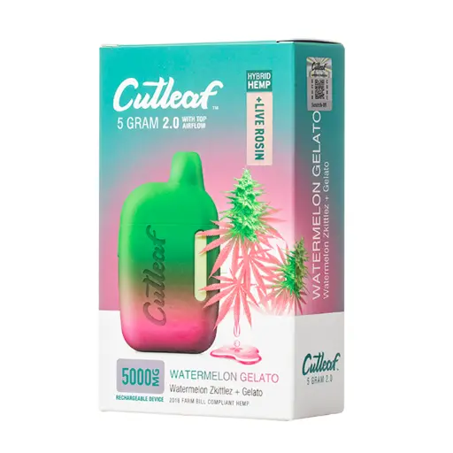 [T-1026-06] CUTLEAF THC A Live Rosin 5 GRAM 6pk Box (Watermelon Gelato)