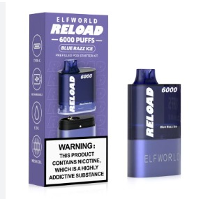 [Q-1822-07] ELFWORLD RELOAD REPLACEABLE POD 6000PUFF 12ML (Razz Ice)