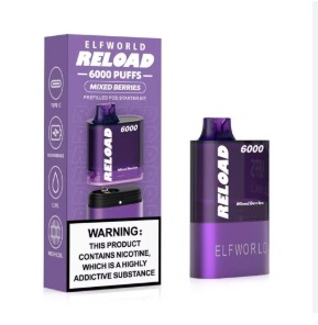 [Q-1822-02] ELFWORLD RELOAD REPLACEABLE POD 6000PUFF 12ML (Mixed Berries)
