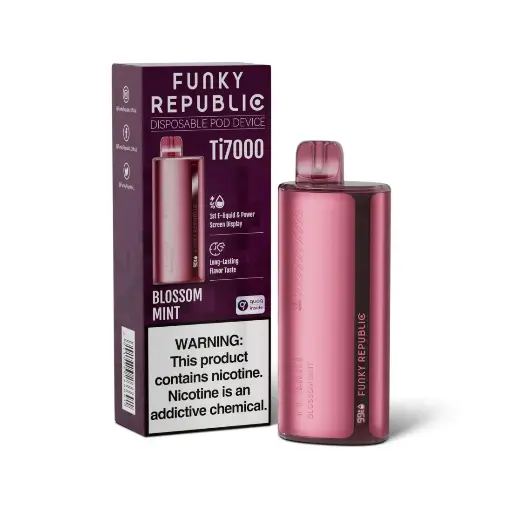[Q-2033-18] FUNKY REPUBLIC TI7000 - 12.8ML 5PK (Blossom Mint)