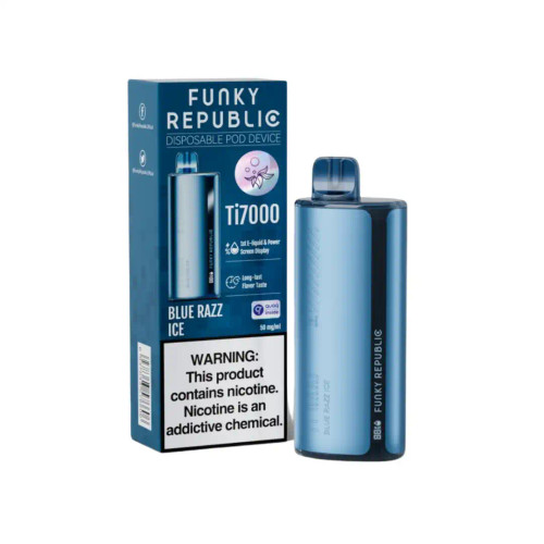 [Q-2033-04] FUNKY REPUBLIC TI7000 - 12.8ML 5PK (Blue Razz Grape)