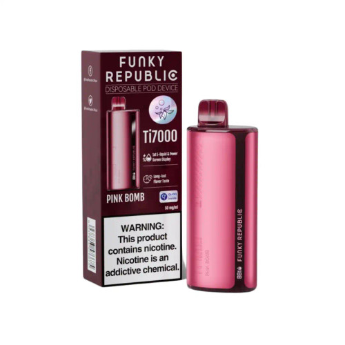 [Q-2033-10] FUNKY REPUBLIC TI7000 - 12.8ML 5PK (Pink Bomb)