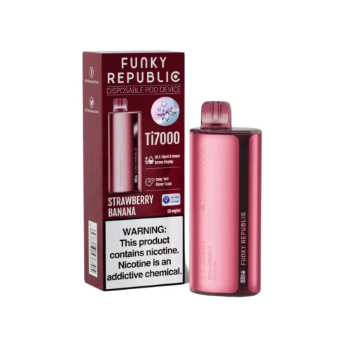 [Q-2033-13] FUNKY REPUBLIC TI7000 - 12.8ML 5PK (Strawberry Banana)