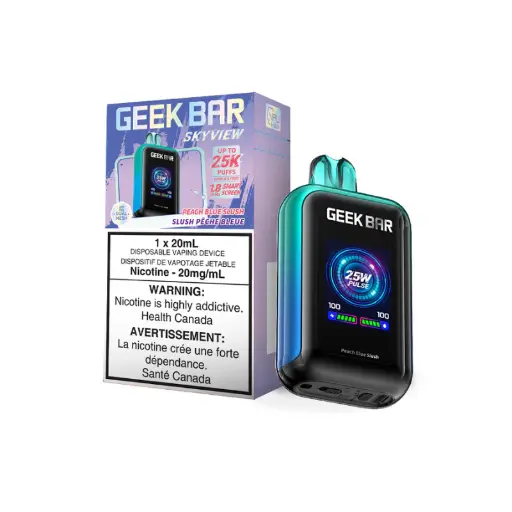 [Q-2077-06] GEEK BAR SKY VIEW 25000 16ML 5PK (Peach Blue Slushy)