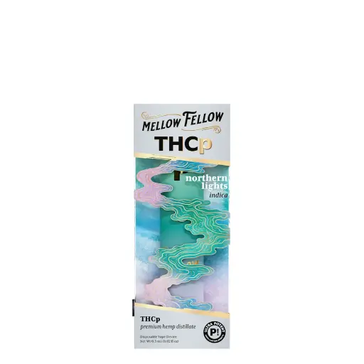 [T-1180-05] MELLOW FELLOW DISPOSABLE 0.5G THCP 6pk Box (Northern Lights (Indica))