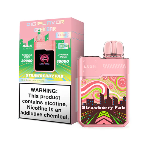 [Q-2066-11] GEEK BAR DIGI FLAVOR LUSH 20K 18ML 5PK (Strawberry FAB)