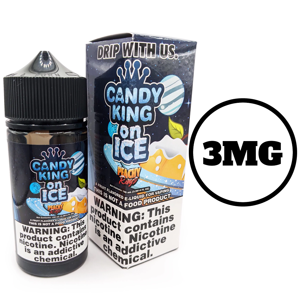 [Q-1545-35] CANDY KING 100ML (3mg, Peachy Rings Ice)