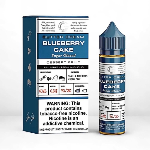 [Q-2198-18] GLAS BSX 60ML (0mg, Blueberry Cake)