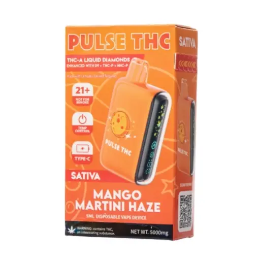 [T-1192-04] PULSE THC 5G THC-A THCP 5pk Box (Mango Martini Haze Sativa)