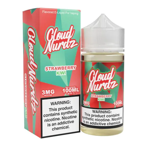 [Q-1625-22] CLOUD NURDZ 100ML (3mg, Strawberry Kiwi)