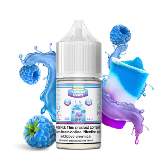 [Q-3094-24] POD JUICE 30ML (55mg, Blue Razz Slushy)