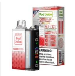 [Q-3098-17] POD JUICE X OXBAR MAGIC 30K PUFFS 13ML 5PK (Strawberry Watermelon Dragonfruit)