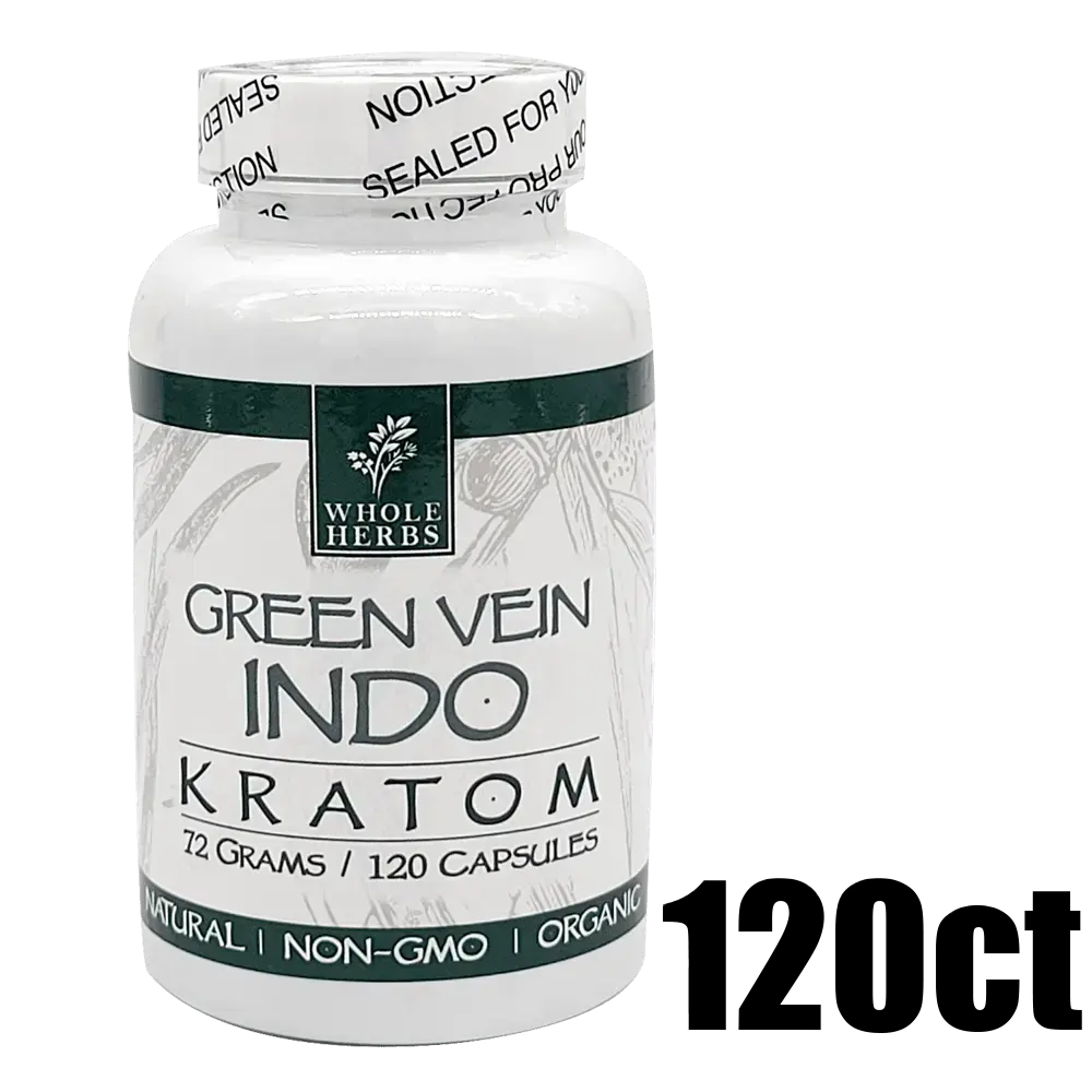 [Q-4049-04] WHOLE HERBS KRATOM 120CT (Green Vein Indo)