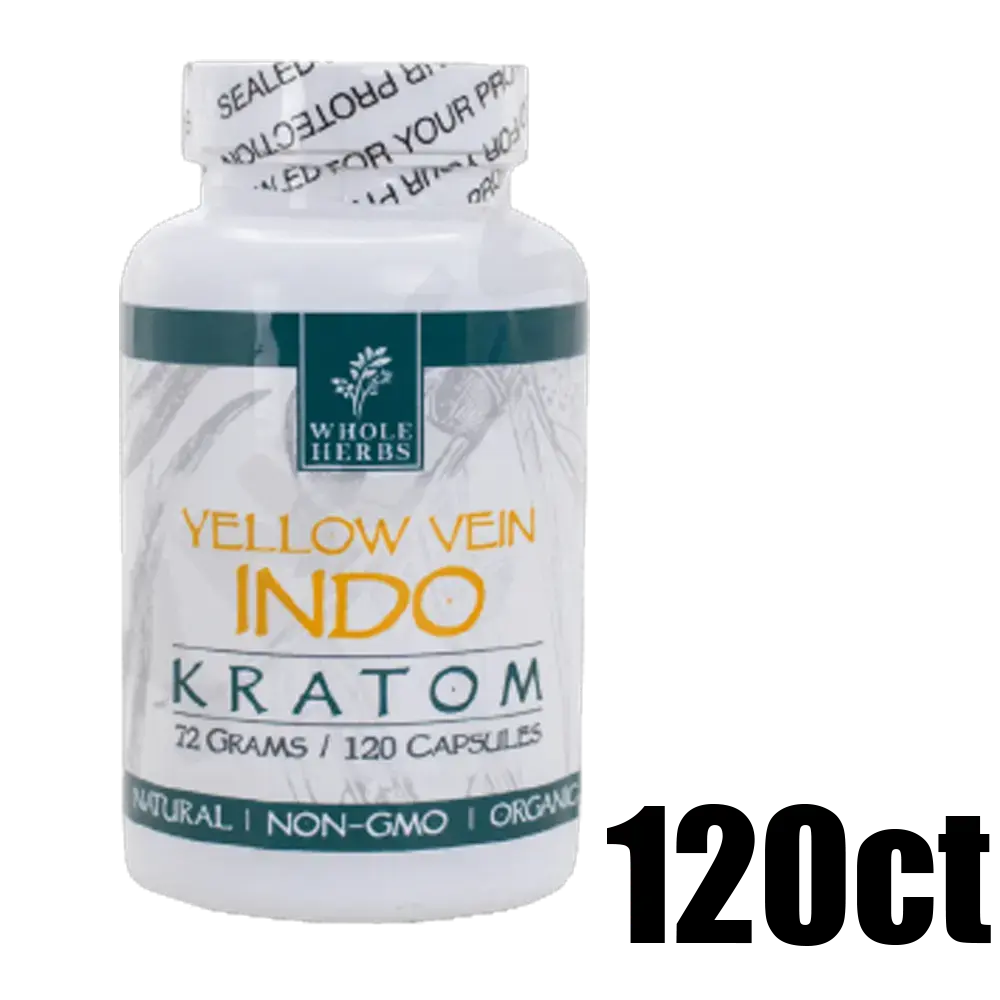 [Q-4049-01] WHOLE HERBS KRATOM 120CT (Yellow Vein Indo)