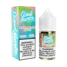 [Q-1628-30] CLOUD NURDZ SALTS ICED 30ML (25MG, Watermelon Apple)