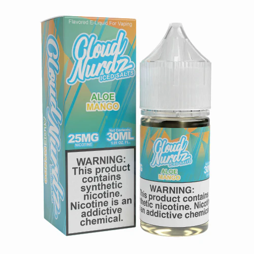 [Q-1628-31] CLOUD NURDZ SALTS ICED 30ML (50MG, Aloe Mango)